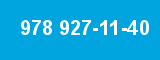 978 927-11-40